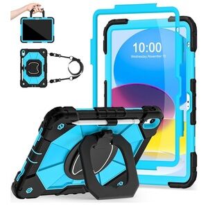 Rugged Blue Tablet Case with Stand